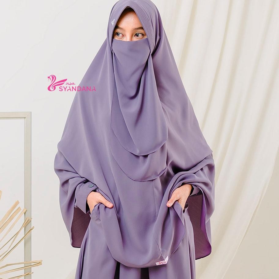 Hijab Syan Jilbab Nt Kekinian Gosya Set Cadar Tali 2 Layer Sudah Satu Set Dengan Cadar