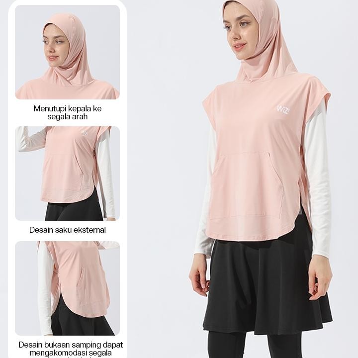 Raga Outer Sport Hijab Panjang Jilbab Olahraga Sport Hijab Nt Jersey