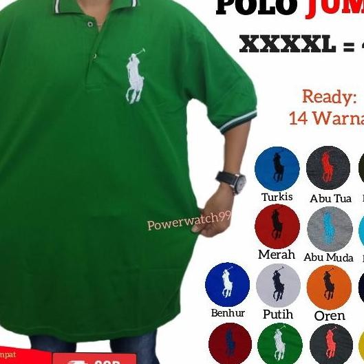 Polo Shirt Jumbo Pria 4Xl Kaos Kerah Pria Bsize