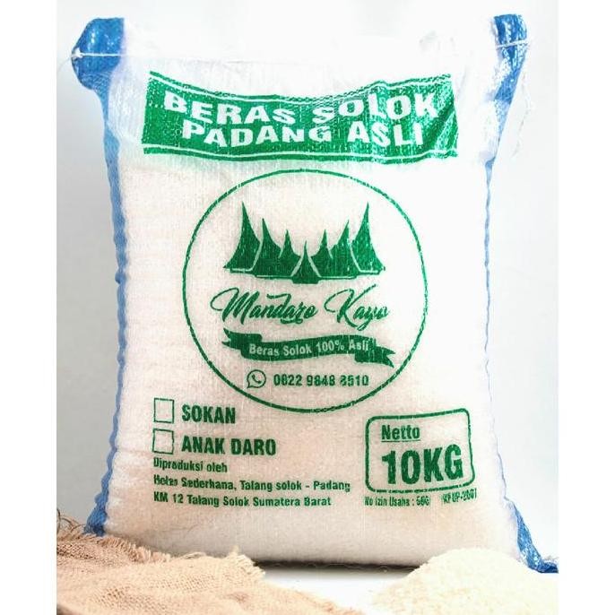 

Beras Padang Solok - Sokan 10Kg Kualitas Terbaik Harga Termurah