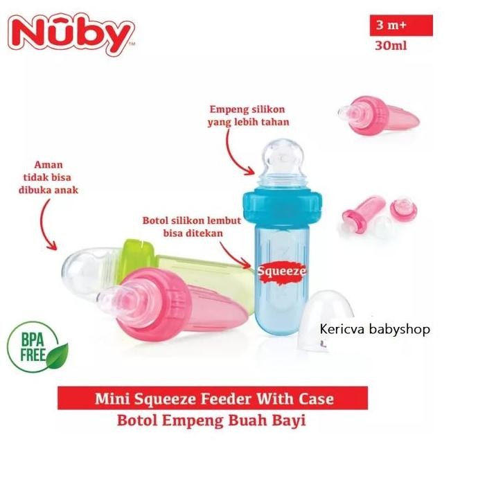Terlaris  Nuby Squeeze Feeder Spoon/Botol Sendok Nuby