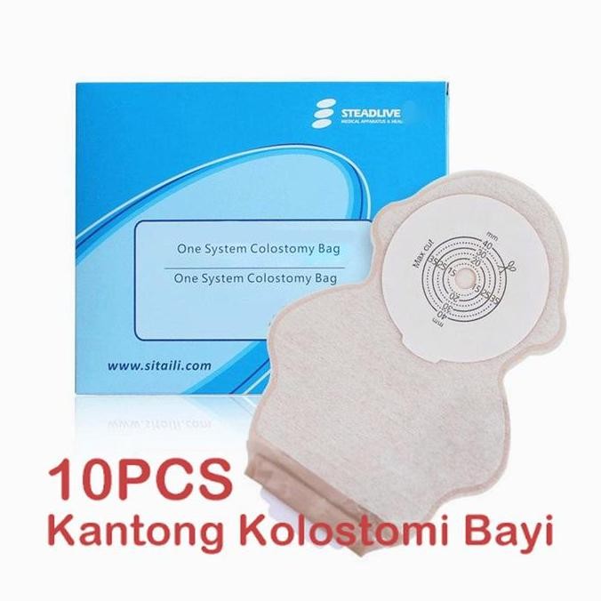 COD 10pcs Colostomy Bag - Kantong Kolostomi Bayi Anak Balita Transparan Anak Colostomy bag