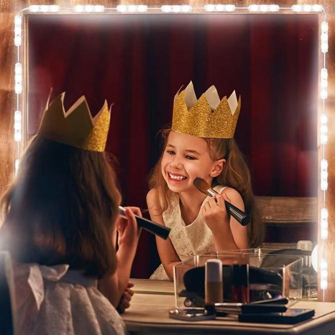 TG99 Lampu kaca rias / lampu hiasan natal / Lampu LED Makeup Mirror Light dengan 10 Module Led XR883