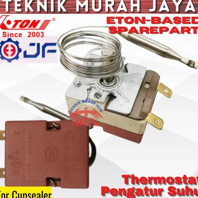 Sparepart JF Thermostat Cup Sealer ETON Pengatur Suhu Segel Gelas