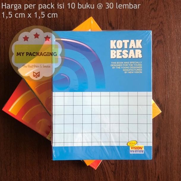 

Eelic Buku Kotak Besar 1.5 Cm - 30 Lembar Harga Per Pack Isi 10 Buku Be09