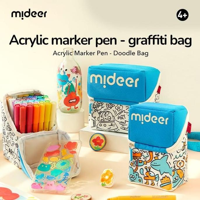 

Mideer Acrylic Marker Pen Spidol Coloring Drawing Water Based