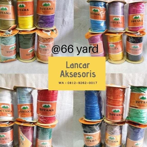 

Bisban Isi Satin Bias Tape Lis Baju Per 1 Rol 66 Yard Toyama