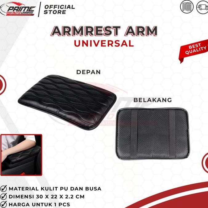 Armrest Arm Rest Mobil Console Box Bantal Mobil Universal - Black