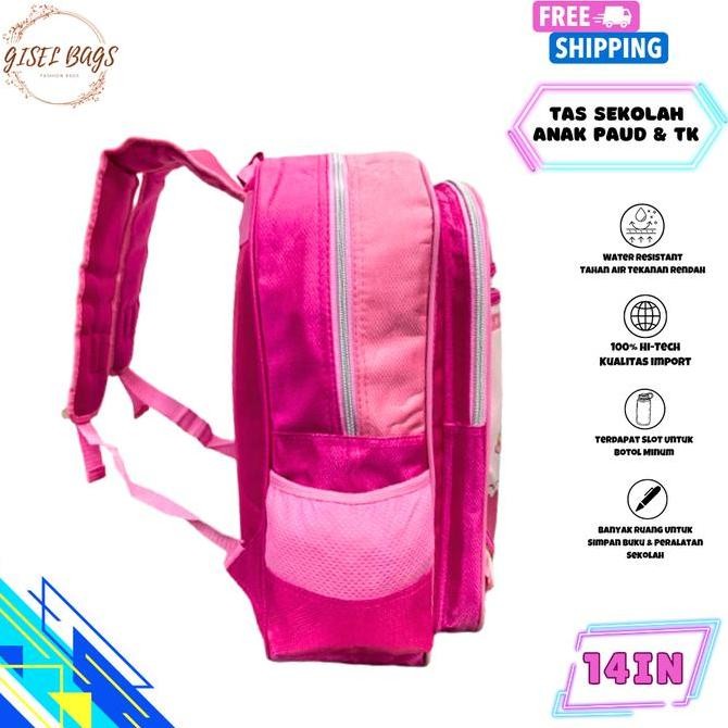 

Miliki Tas Sekolah Anak Perempuan Tk & Paud Gambar Kuromi Timbul 3D Glosy Waterproof