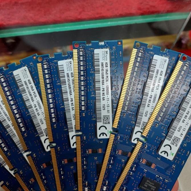 NEW MEMORY RAM PC 4GB DDR3 1RX8 PC3L 12800U FOR PC KOMPUTER ORI