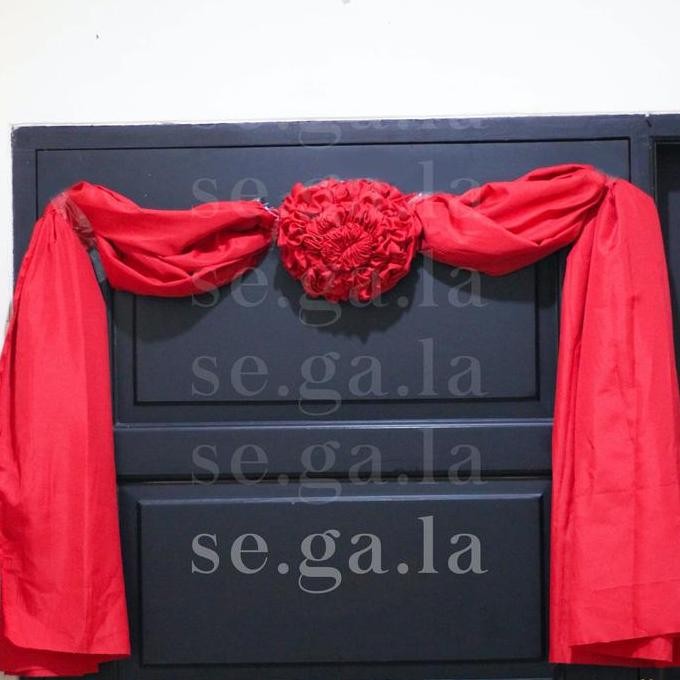 Kain Merah / Kain Sangjit / Kain Wedding / Kain Pintu Nikah