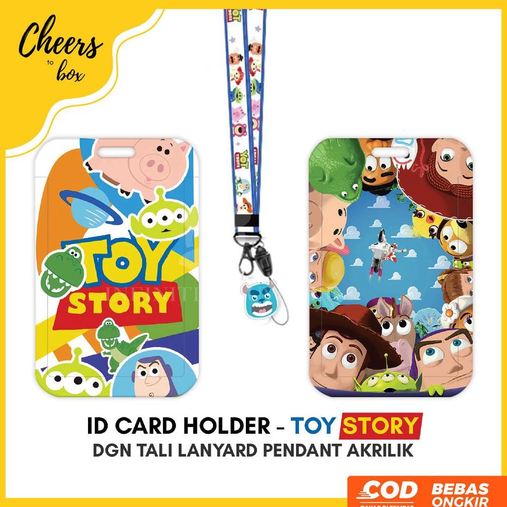

Hot [N003] Toy Story / Name Tag Card Holder Motif Karakter Toy Story / Lotso / Woody / Buzz / Bunny / Jessie / Mr Potato Dengan Tali Lanyard Pendant Akrilik / Id Card Holder Tali Gantungan Acrylic Lucu / Nametag / Tempat Kartu Flazz / Emoney Ni06