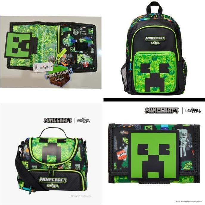 

Diskon Promo Lebaran Murah. Tas Smiggle Minecraft Backpack, Lunch Bag, Wallet
