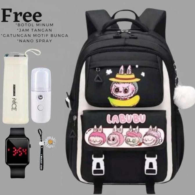 

Terjangkau Tas Anak Labubu -Tas Ransel Anak Perempuan Labubu Tas Ransel Anak Sekolah Sd Bonus Botol Minum Jam Tangan Atk Bisa Cod Aksesori Modis Untuk Anak-Anak Aktif - Fashion