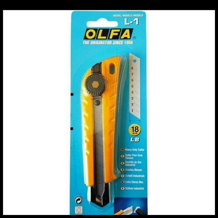 

TERBARU OLFA L-1 MULTI-PURPOSE UTILITY HEAVY DUTY RATCHET WHEEL LOCK CUTTER !!!!!!