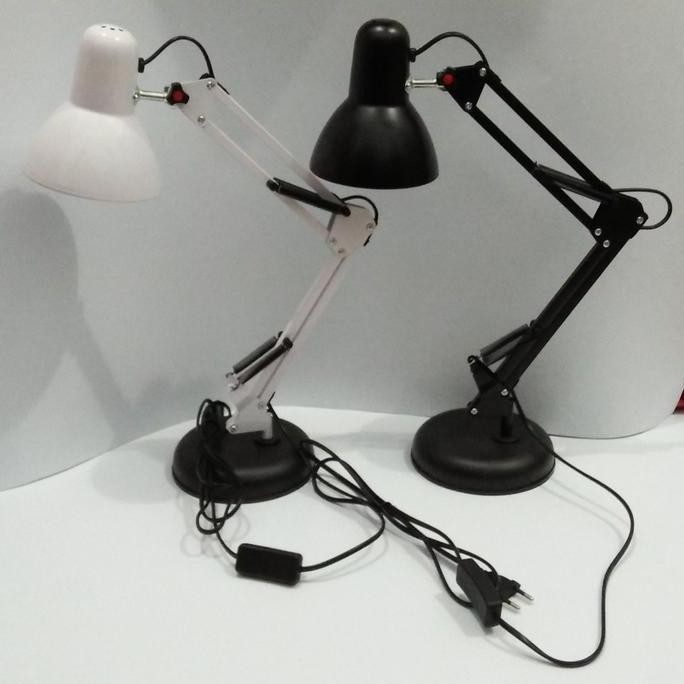 BEBAS ONGKIR - Tiang lampu meja lampu belajar baca tiang duduk dan jepit arsitek