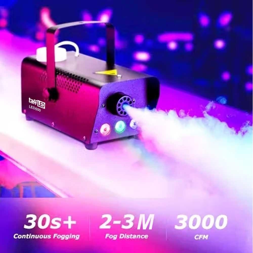 Sistem Fogger Panggung Stage Machine Ejector with RGB LED KY-LED500 Lampu Dinding Dekorasi Luar Ruma