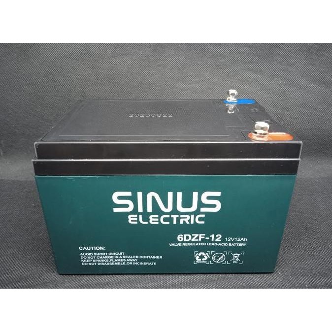 1 Paket Aki Kering Untuk Sepeda Listrik Uwinfly 6Dzf12 Vrla Sinus