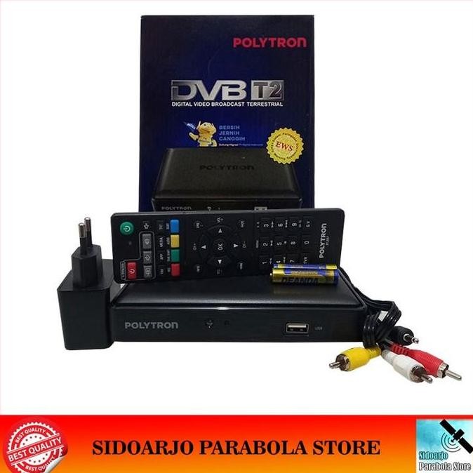Set Top Box STB TV Digital DVBT2 Polytron PDV-620T2 DVB-T2 UHF SNI
