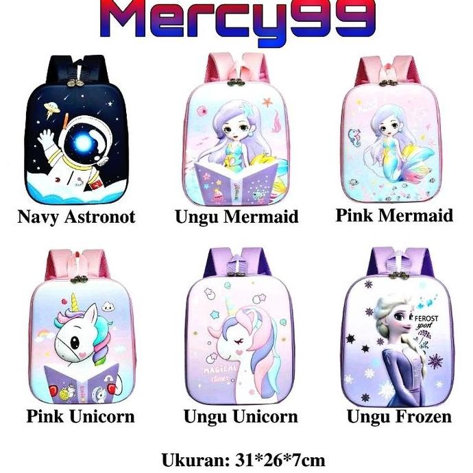 

Diskon Tas Anak Perempuan Ransel Sekolah Mermaid Frozen Unicorn Timbul