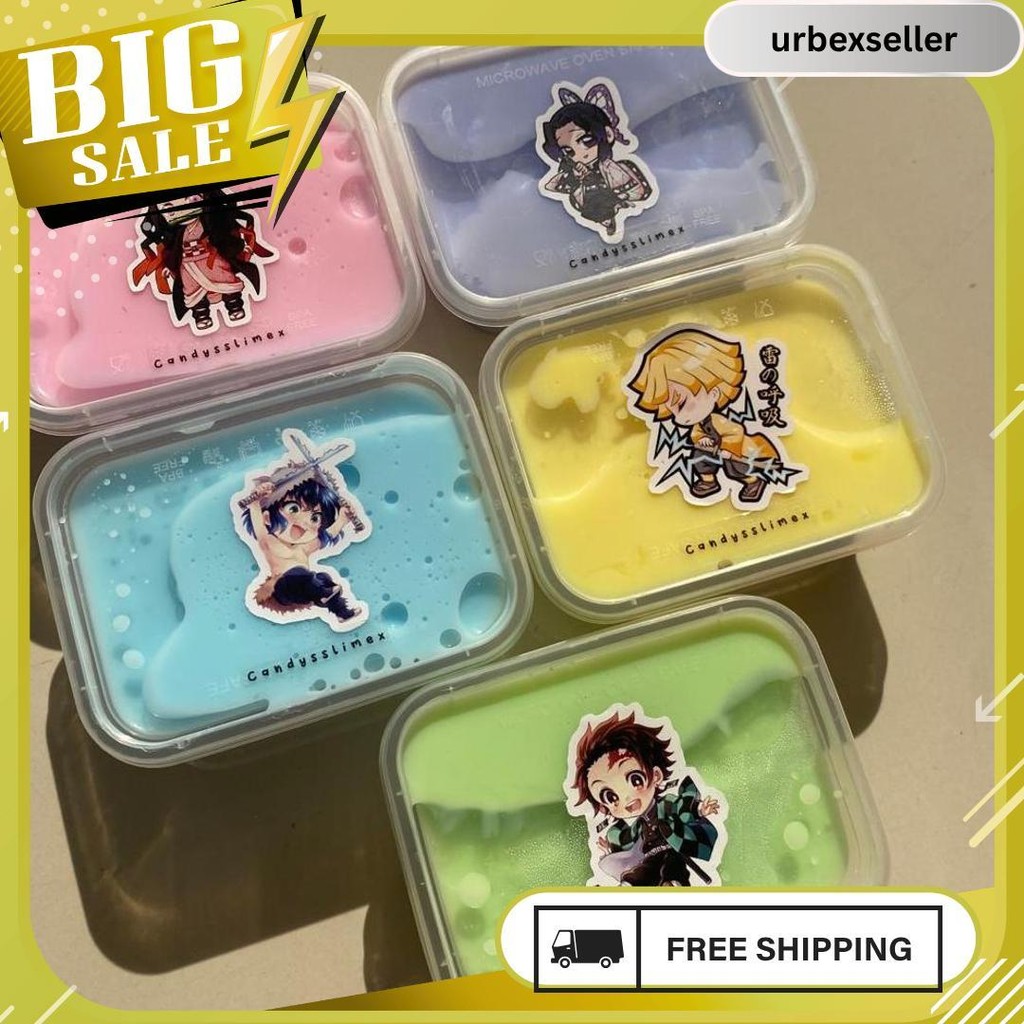 Slime Anime Demons Slayer Kimetsu Noyaiba Slime Anime Slime Karakter Anime Murah Slime Slime Wibu Ki