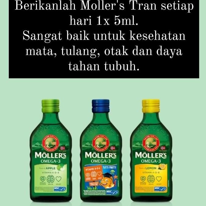 

BEBAS ONGKIR - Mollers Tran Cod Liver Oil Minyak Ikan anak 250 ml