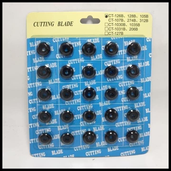 

Mata Cutter /Cutting Blade Ct 274, Ct126, Ct128,Ct107 (Jual Per 25pc)