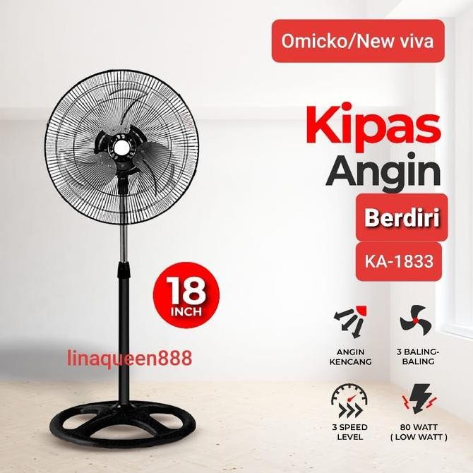 Kipas angin berdiri OMICKO 18 inch