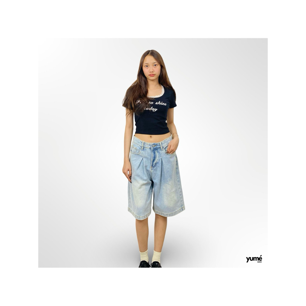 YUME Baggy Jorts Jeans
