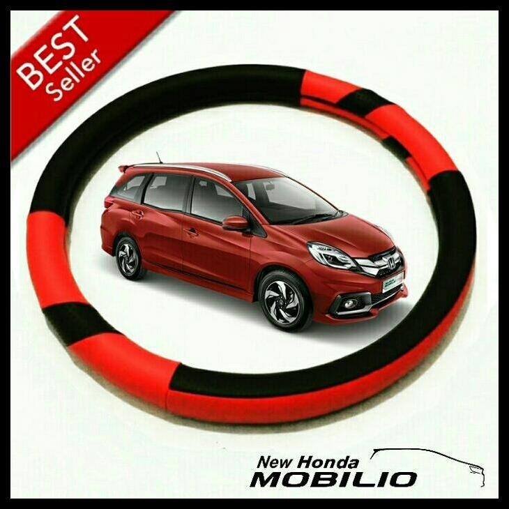 GRATIS ONGKIR SARUNG STIR HONDA MOBILIO/MOBILIO RS MERAH HITAM 