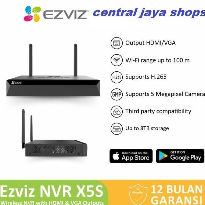 Ezviz X5S-8W Nvr 8 Channel 5 Mp - Nvr 8 Channel