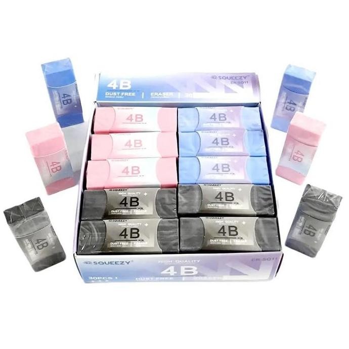 

Up Harga Grosir (1Kotak/30Pcs ) Penghapus Eraser Warna Ukuran 5.5X2X1.5Cm Besar