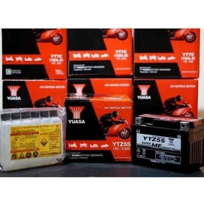 Aki Motor Honda Kharisma Supra X 125 Yuasa Ytz5S Oroginal Aki Kering