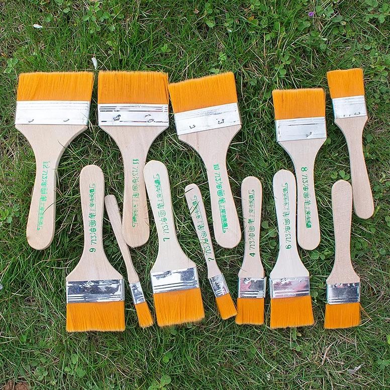 

10pcs/set Memory Nylon Paint Brushes Set for Acrylic Oil Drawing Watercolor Wooden Painting Brush Tools Art Supplies
