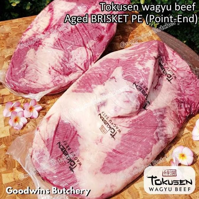 

Wagyu Beef Tokusen Brisket Pe (Point-End) Marbling Mbs-5 Daging Sapi Sandung Lamur Aged-Frozen Whole Cuts