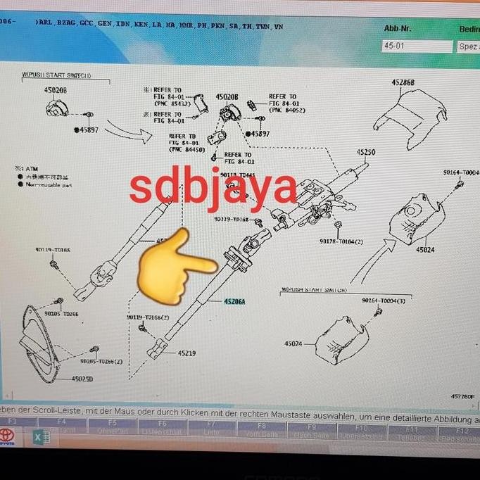 join joint steering stir steer fortuner vrz hilux revo innova reborn