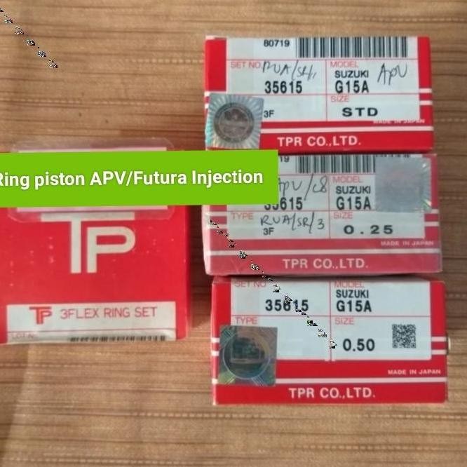 Ring piston set APV/Futura Injection asli TP Japan.