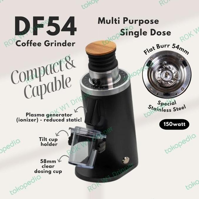 DF54 Coffee Grinder Flat Burr 54mm - penggiling kopi multipurpose ls