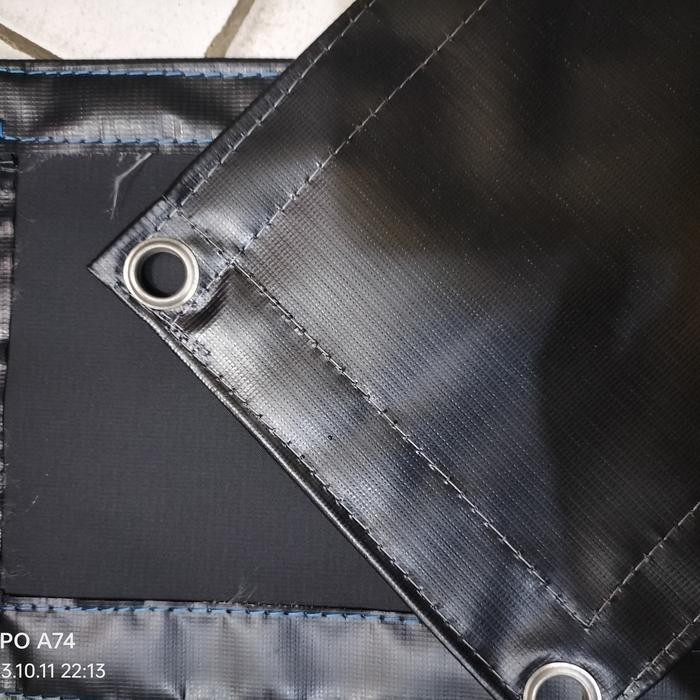 TERPAL TENDA 3X4 TERPAULIN SEMI KARET KOREA WARNA HITAM