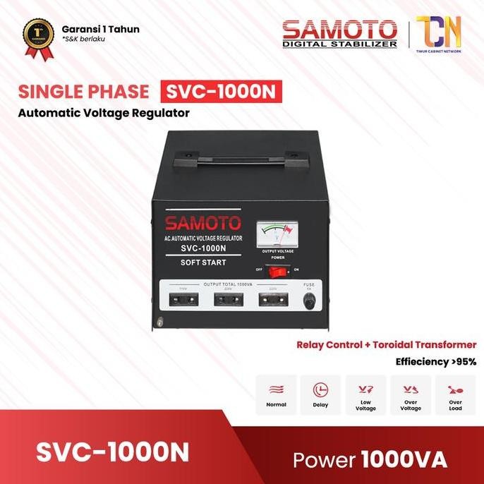 STABILIZER SERVOMOTOR SAMOTO 1000N 1000VA