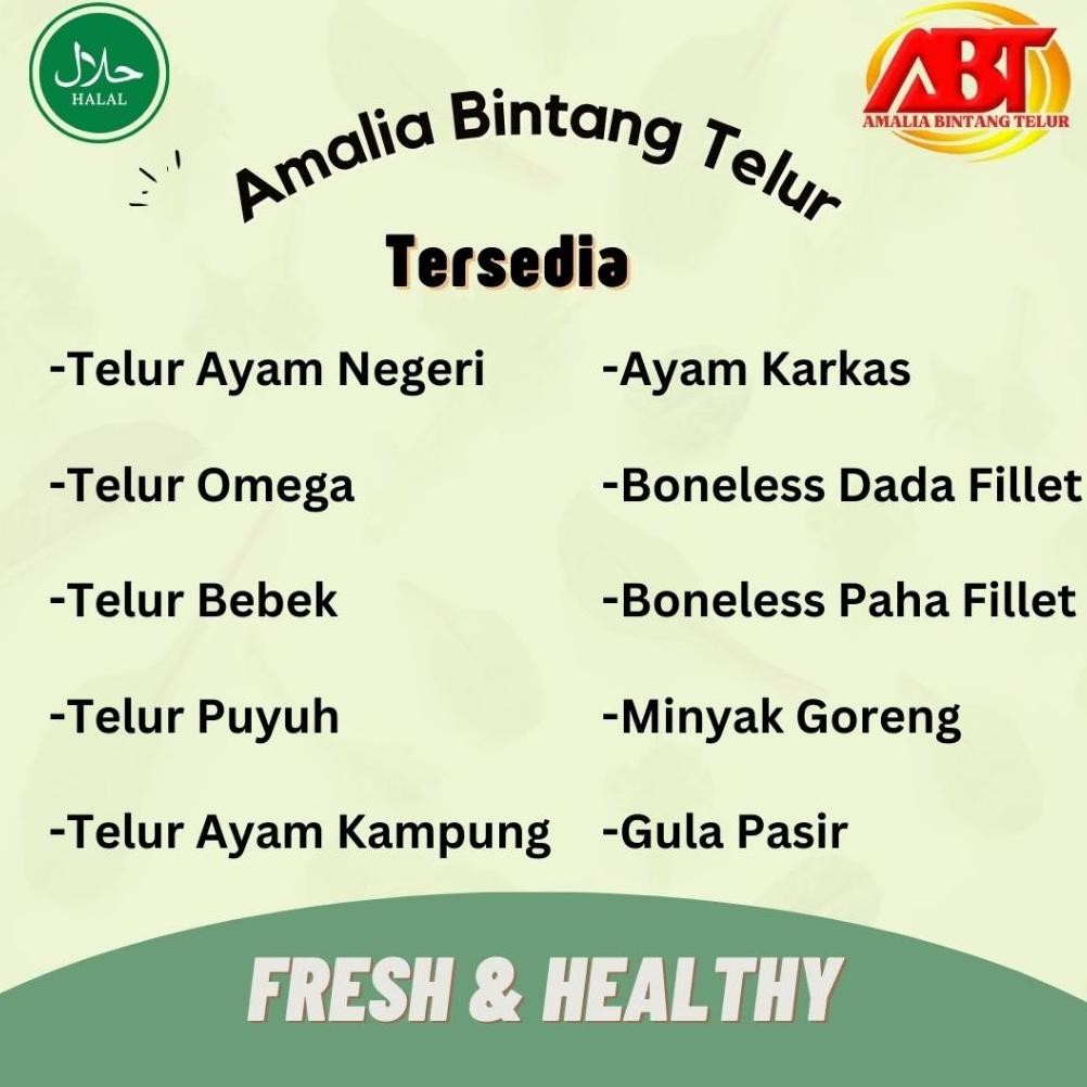 

Sale Abt - Telur Ayam Omega 3 1 Tray Isi 30 Butir Fb-4