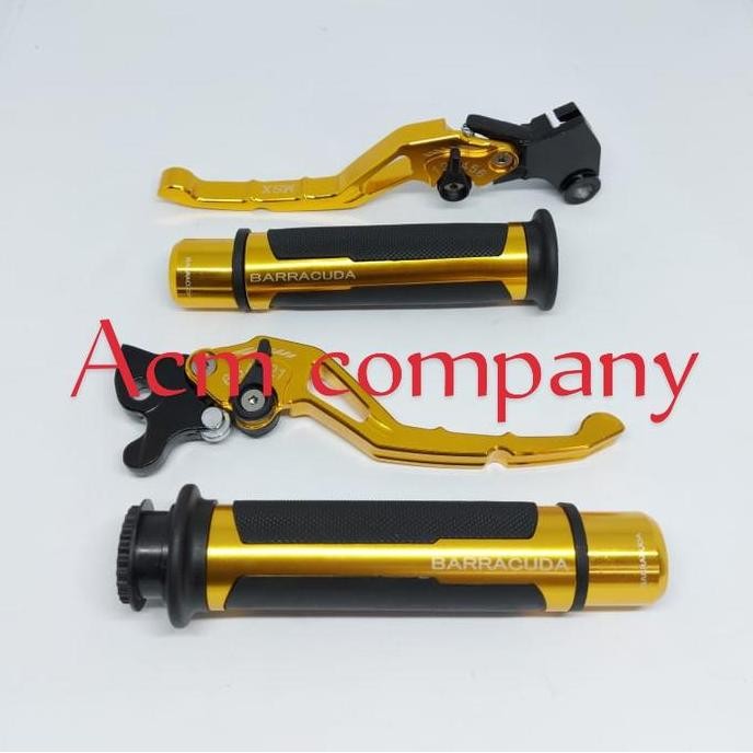 Paket Variasi Handle Rem Cnc+Grip Baracuda Jalu Mio Soul-Sporty-Smile