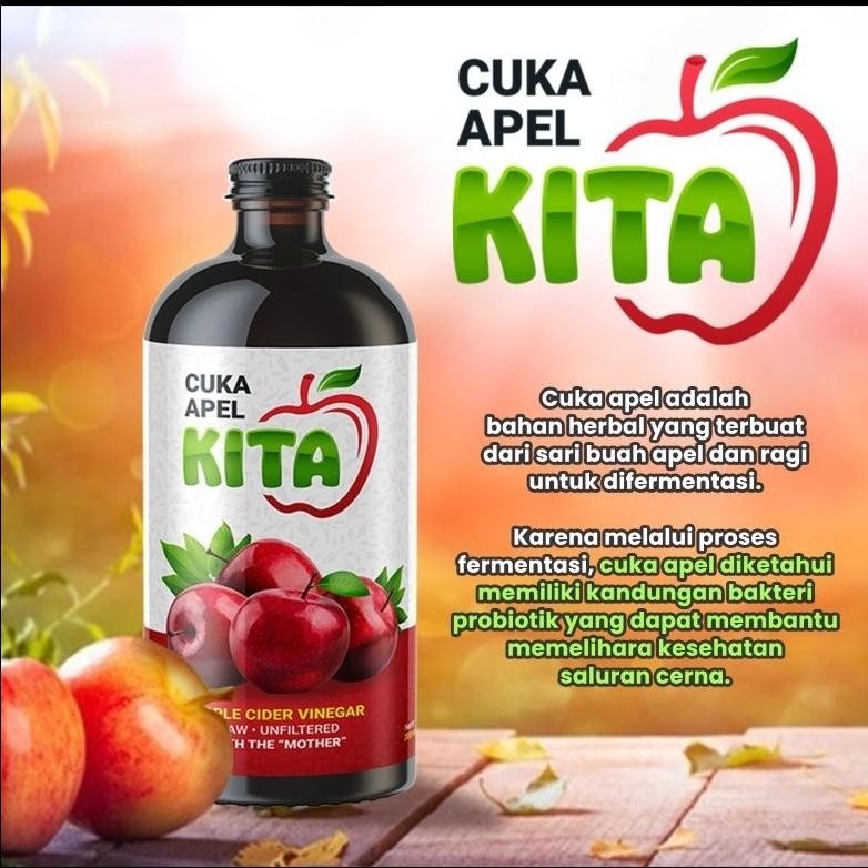 

Cod Cuka Apel Kita 300Ml Multi Khasiat - Menurunkan Gula Darah , Asam Lambung Dll Si-19