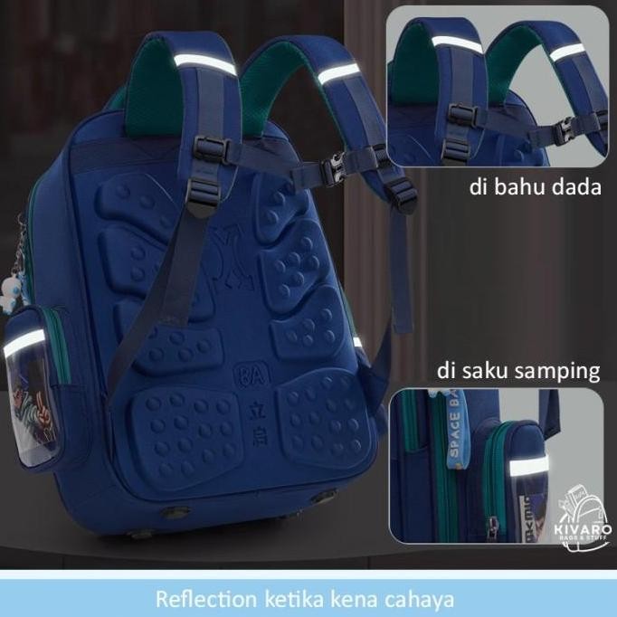 

Terjangkau Tas Sekolah Anak Laki Laki Sd Smp Astronaut Ransel Large 42Cm Free Gantungan Kunci | 1301 Kivaro