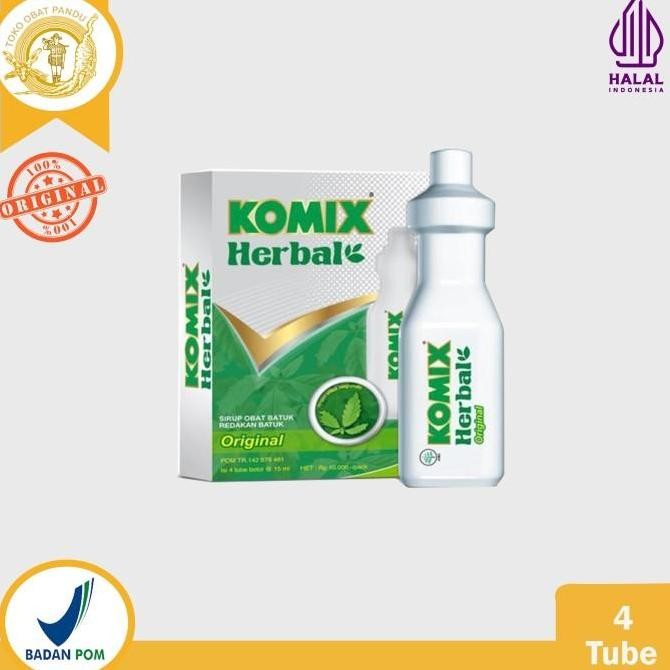 KOMIX HERBAL TUBE BOTOL / OBAT BATUK