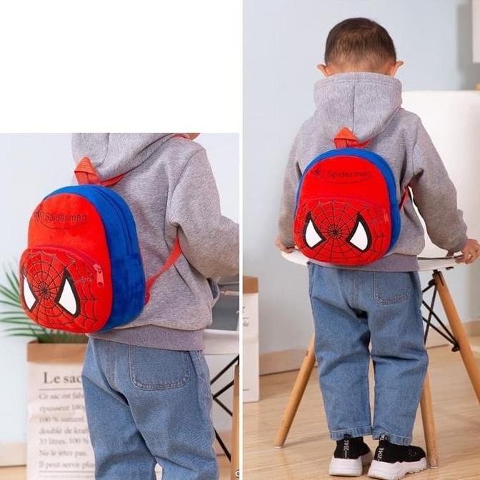 

Terjangkau Tas Backpack Anak Paud/ Tk , Ransel Boneka Karakter Kartun Iron Man Fashion