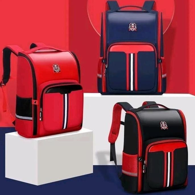 

Miliki Ceki - Ransel Sekolah Anak/ Backpack/ School Bag /Tas Sekolah Gaya Korea Sd Smp Laki-Laki Perempuan/Tas Punggung Anak Cewek Cowok Tas Punggung