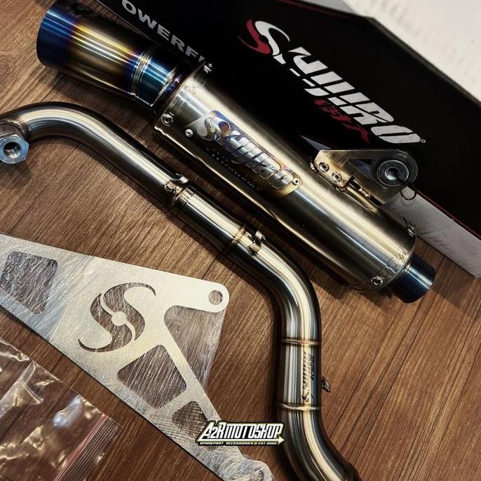 Knalpot Shijiro RC Power Titanium  38mm vespa sprint primavera S Lx