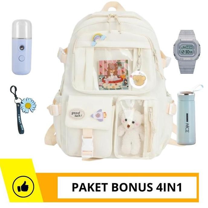 

Spesial Tas Ransel Sekolah Goodluck Anak Perempuan Unik Ringan Tas Sekolah Anak Free Botol Minum Nano Spray Jam Tangan Gantungan Lucu Bisa Cod