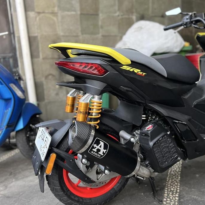 Knalpot Arrow New Fullsystem Vespa Aprillia SR GT